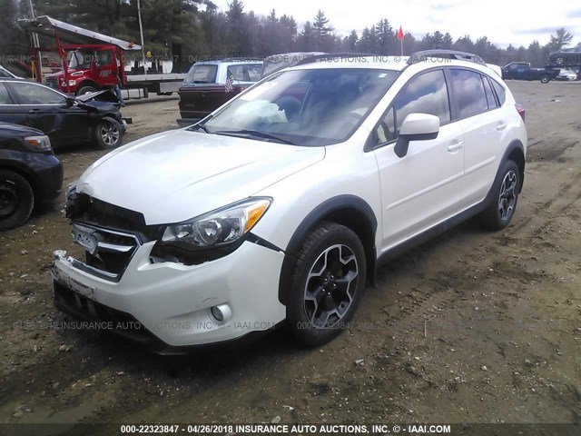 JF2GPACC1D2857428 - 2013 SUBARU XV CROSSTREK 2.0 PREMIUM WHITE photo 2