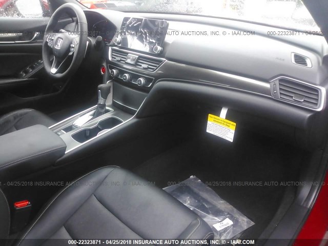 1HGCV1F33JA054671 - 2018 HONDA ACCORD SPORT 红色 照片 5