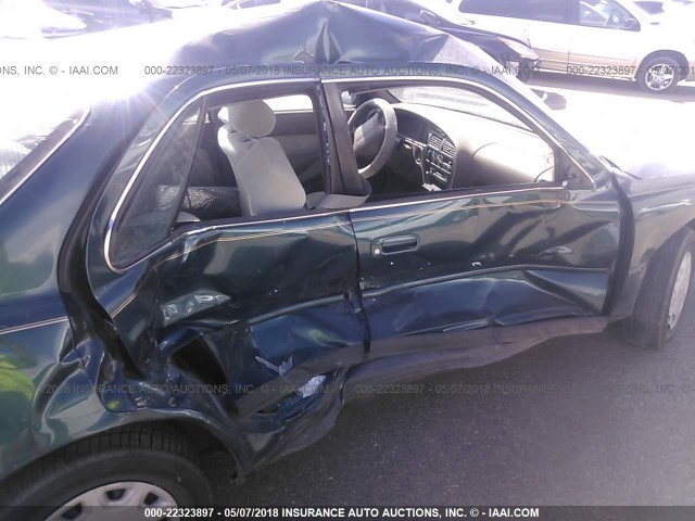 4T1BG12K1TU943810 - 1996 TOYOTA CAMRY DX/LE/XLE GREEN photo 6