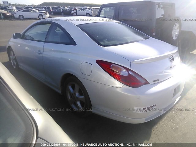 4T1CE38P84U943720 - 2004 TOYOTA CAMRY SOLARA SE/SLE WHITE photo 3