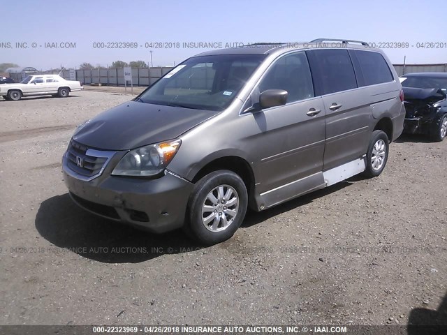 5FNRL38668B022090 - 2008 HONDA ODYSSEY EXL ოქროსფერი ფოტო 2