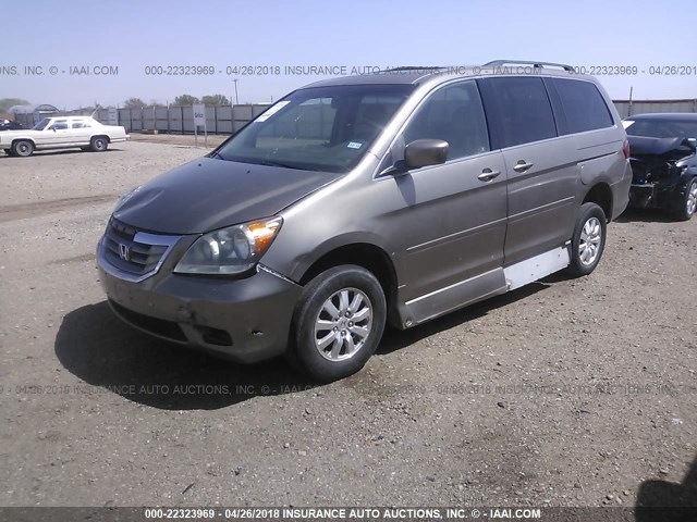 5FNRL38668B022090 - 2008 HONDA ODYSSEY EXL GOLD photo 2