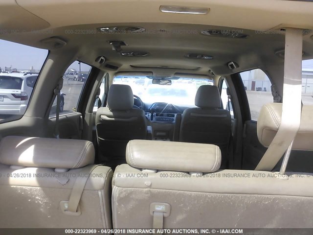 5FNRL38668B022090 - 2008 HONDA ODYSSEY EXL ოქროსფერი ფოტო 8