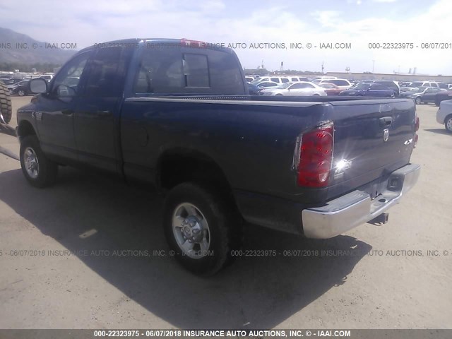 3D7KS28A48G118402 - 2008 DODGE RAM 2500 ST/SLT BLUE photo 3