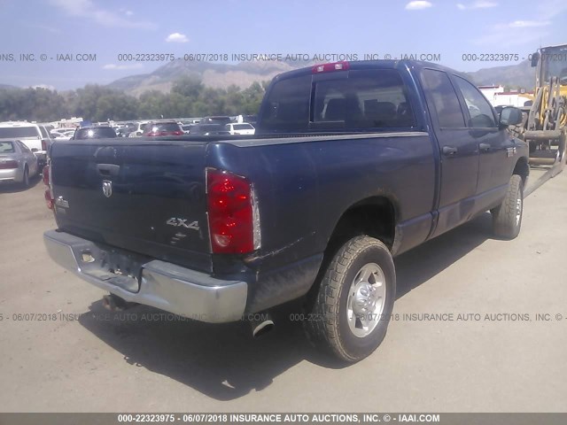 3D7KS28A48G118402 - 2008 DODGE RAM 2500 ST/SLT BLUE photo 4