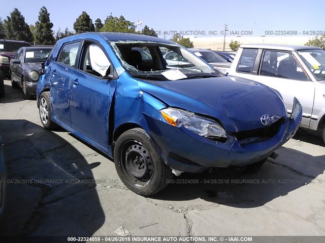 2T1KU40E09C074408 - 2009 TOYOTA COROLLA MATRIX  BLUE photo 1