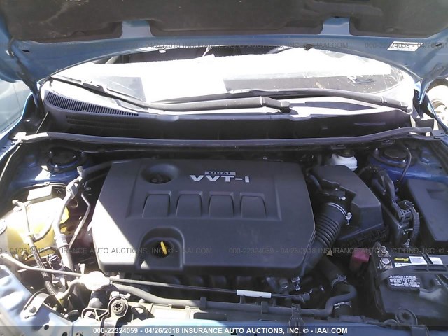 2T1KU40E09C074408 - 2009 TOYOTA COROLLA MATRIX  BLUE photo 10