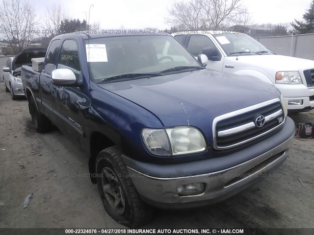 5TBBT4411YS113757 - 2000 TOYOTA TUNDRA ACCESS CAB/ACCESS CAB SR5 PURPLE photo 1