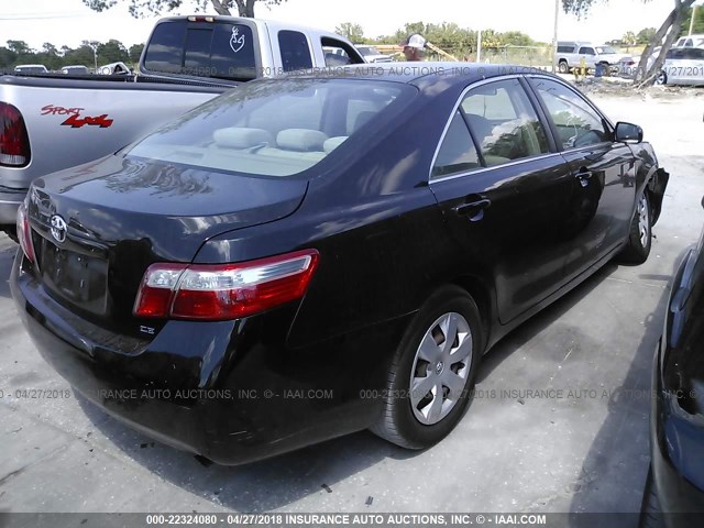 4T1BE46K47U682339 - 2007 TOYOTA CAMRY NEW GENERAT CE/LE/XLE/SE BLACK photo 4