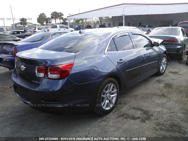 1G11C5SA7DF314710 - 2013 CHEVROLET MALIBU 1LT BLUE photo 4