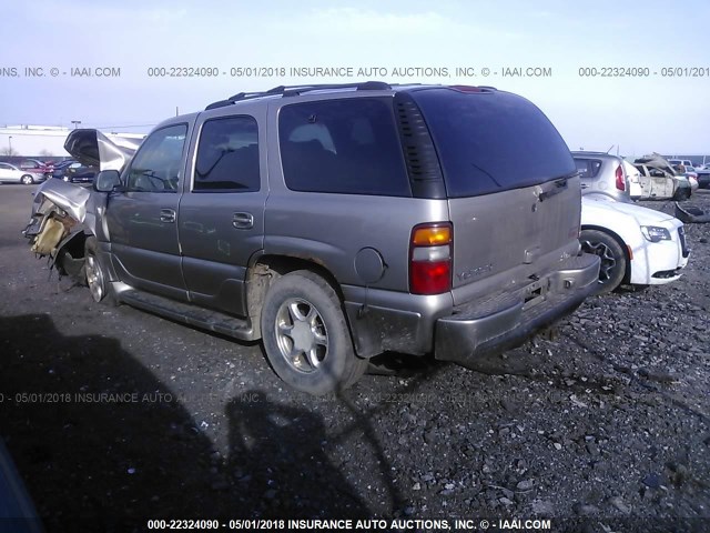 1GKEK63U91J308625 - 2001 GMC DENALI TAN photo 3