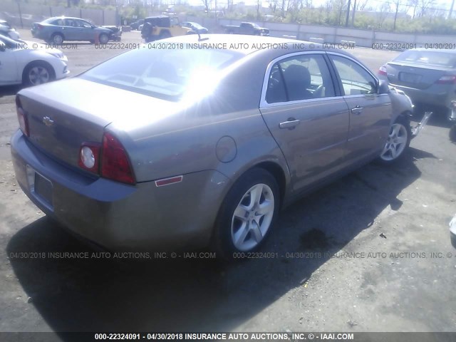 1G1ZB5EB4AF246100 - 2010 CHEVROLET MALIBU LS 灰色 照片 4