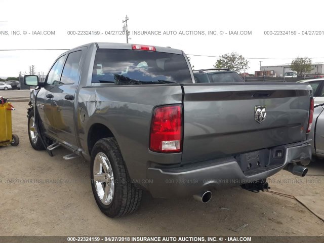 1C6RD6KTXCS280676 - 2012 DODGE RAM 1500 ST GRAY photo 3