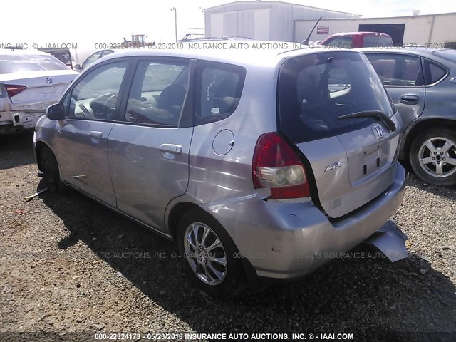 JHMGD38408S042629 - 2008 HONDA FIT SILVER photo 3