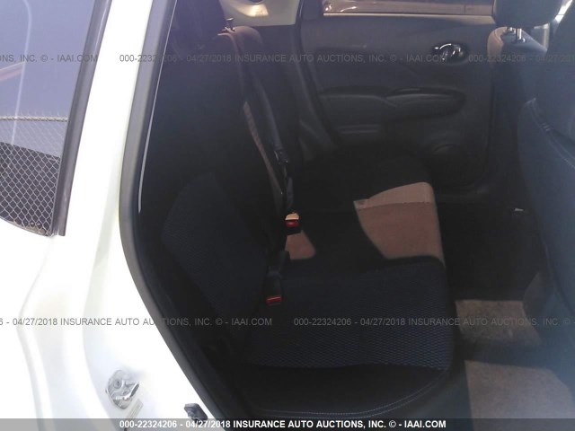 3N1CE2CP1FL409965 - 2015 NISSAN VERSA NOTE S/S PLUS/SV/SL/SR WHITE photo 8