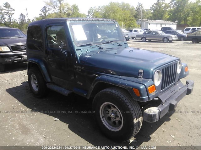 1J4FY19S7WP756898 - 1998 JEEP WRANGLER / TJ SPORT GREEN photo 1