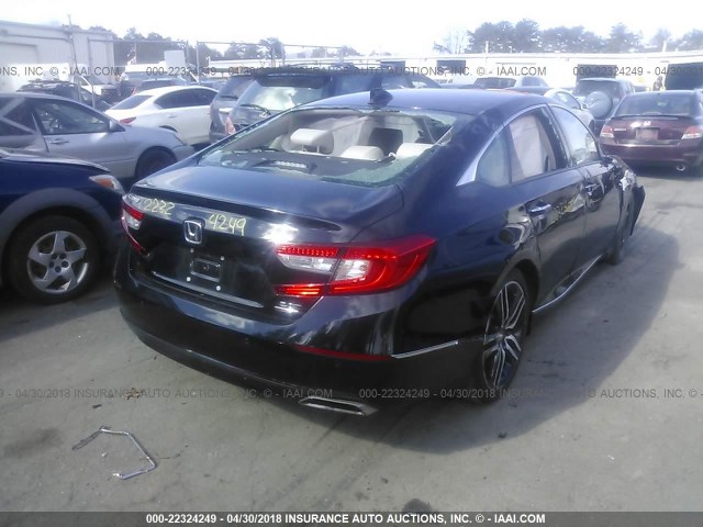 1HGCV2F92JA016410 - 2018 HONDA ACCORD TOURING BLACK photo 4