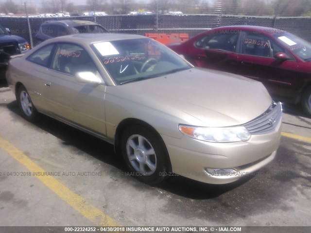 2T1CF22PX3C602447 - 2003 TOYOTA CAMRY SOLARA SE/SLE ოქროსფერი ფოტო 1