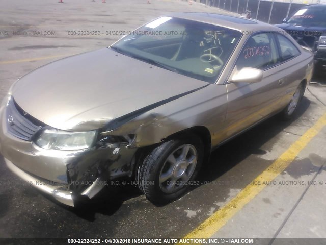 2T1CF22PX3C602447 - 2003 TOYOTA CAMRY SOLARA SE/SLE GOLD photo 2