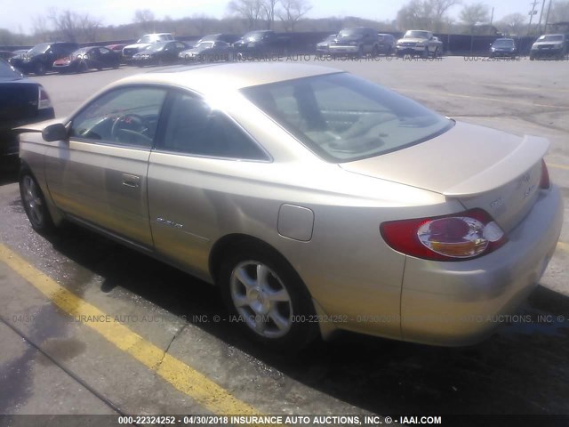 2T1CF22PX3C602447 - 2003 TOYOTA CAMRY SOLARA SE/SLE ოქროსფერი ფოტო 3