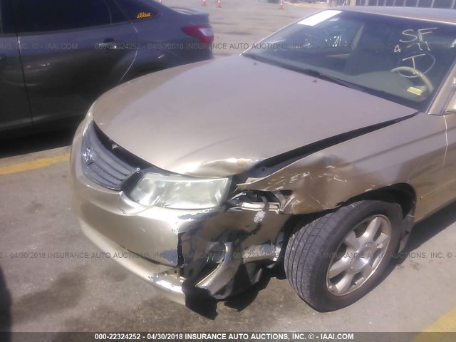 2T1CF22PX3C602447 - 2003 TOYOTA CAMRY SOLARA SE/SLE ოქროსფერი ფოტო 6