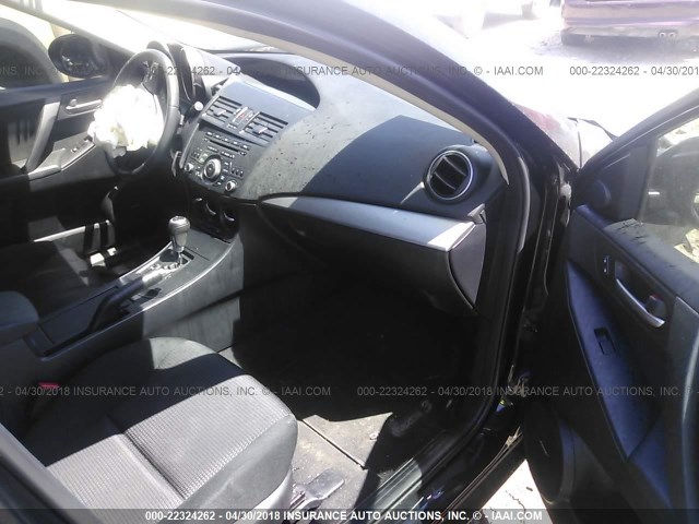 JM1BL1V74C1666420 - 2012 MAZDA 3 I BLACK photo 5