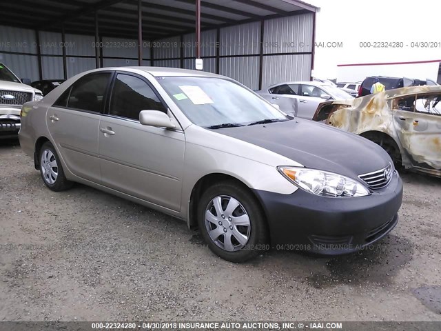 4T1BE30K35U092486 - 2005 TOYOTA CAMRY LE/XLE/SE ოქროსფერი ფოტო 1