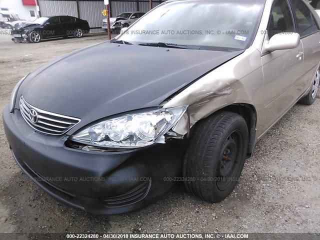 4T1BE30K35U092486 - 2005 TOYOTA CAMRY LE/XLE/SE ოქროსფერი ფოტო 6