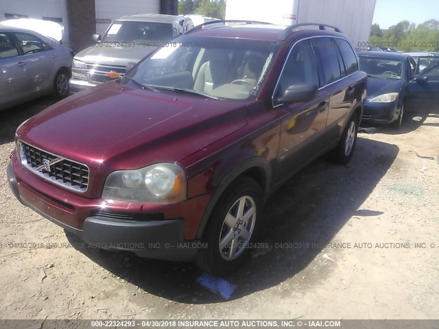 YV4CZ592361281604 - 2006 VOLVO XC90 RED photo 2