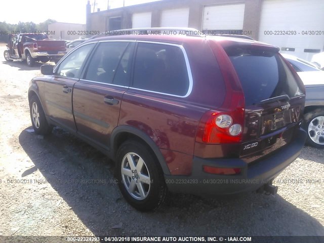 YV4CZ592361281604 - 2006 VOLVO XC90 RED photo 3