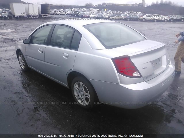 1G8AJ52F34Z214721 - 2004 SATURN ION LEVEL 2 SILVER photo 3