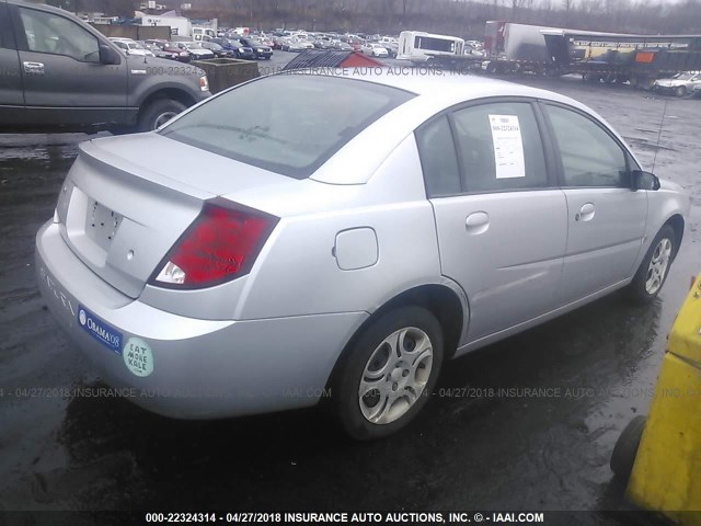 1G8AJ52F34Z214721 - 2004 SATURN ION LEVEL 2 SILVER photo 4