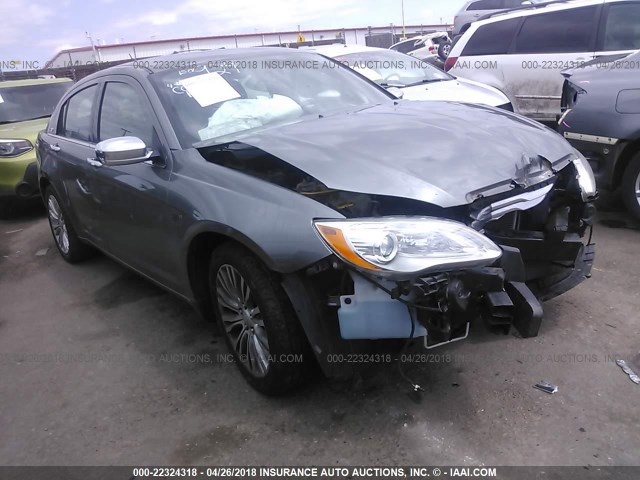 1C3CCBCB0CN284271 - 2012 CHRYSLER 200 LIMITED GRAY photo 1