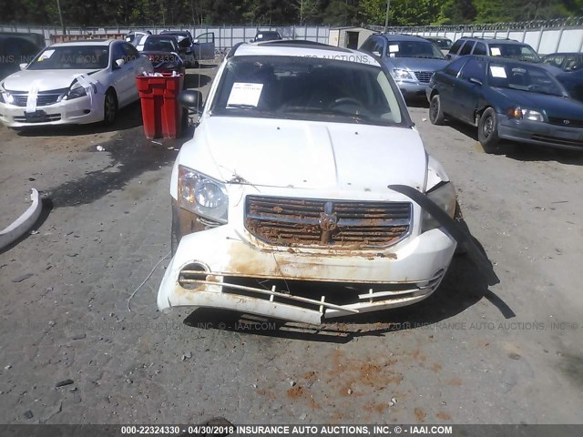 1B3HB48B17D508136 - 2007 DODGE CALIBER SXT WHITE photo 6