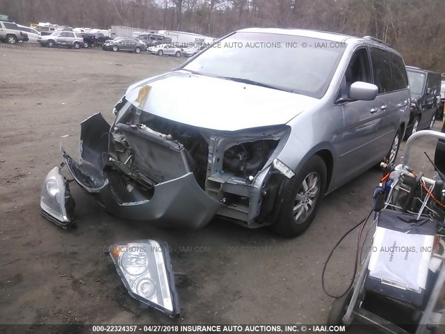 5FNRL386X8B025445 - 2008 HONDA ODYSSEY EXL ნაცრისფერი ფოტო 2