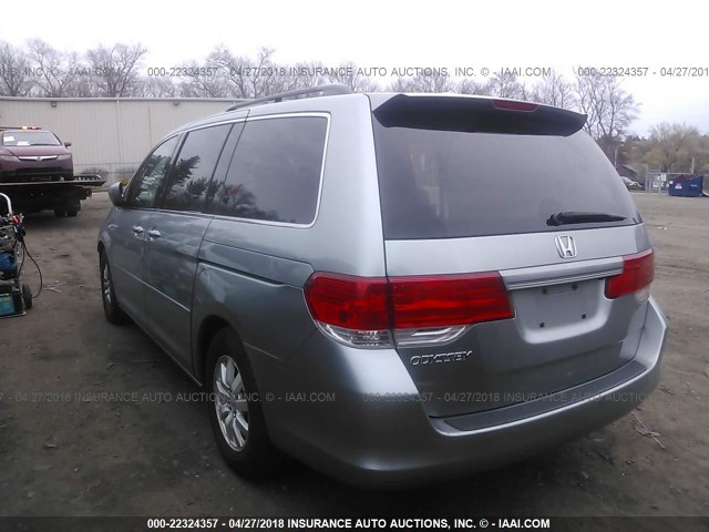 5FNRL386X8B025445 - 2008 HONDA ODYSSEY EXL ნაცრისფერი ფოტო 3