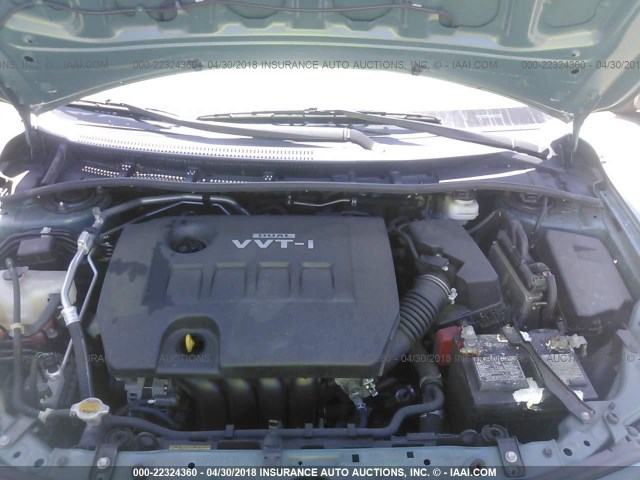 2T1BU4EEXAC242648 - 2010 TOYOTA COROLLA S/LE/XLE 绿色 照片 10