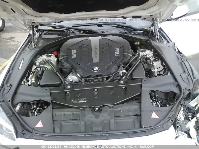 WBA6B2C59FD798973 - 2015 BMW 650 I/GRAN COUPE WHITE photo 10