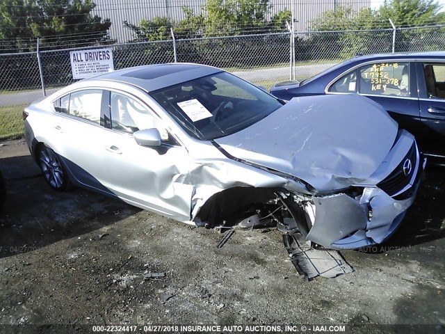 JM1GL1V51H1132447 - 2017 MAZDA 6 TOURING SILVER photo 1