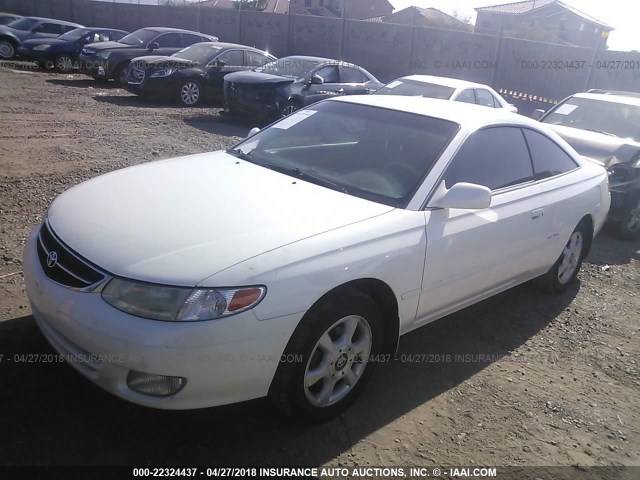 2T1CF22P01C539100 - 2001 TOYOTA CAMRY SOLARA SE/SLE WHITE photo 2