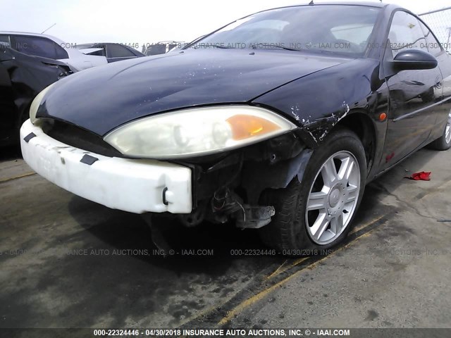 1ZWFT61L015612046 - 2001 MERCURY COUGAR V6 BLACK photo 6