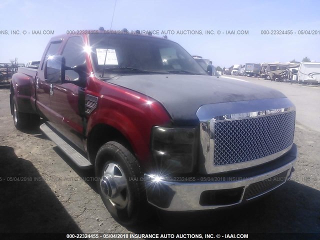 1FTWW32P43EB82457 - 2003 FORD F350 SUPER DUTY BURGUNDY photo 1