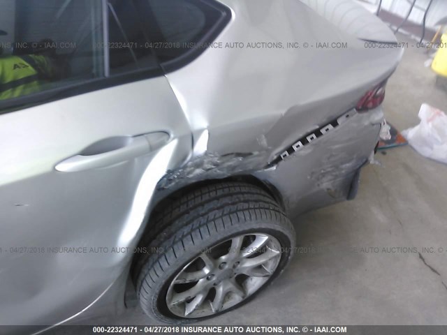 1C3CDFBA9DD306305 - 2013 DODGE DART SXT SILVER photo 6