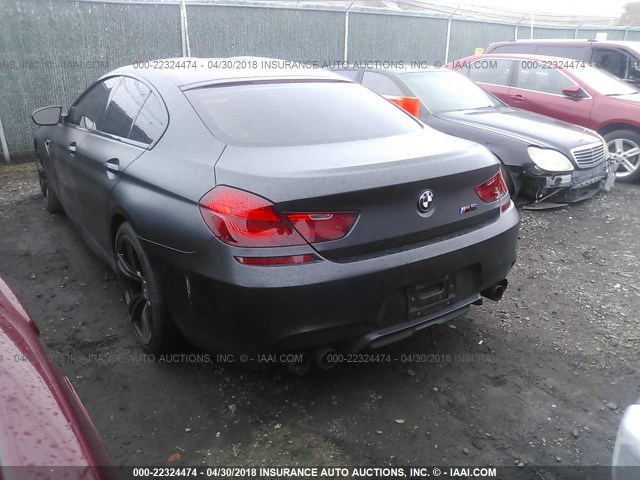 WBS6E9C5XGG437103 - 2016 BMW M6 GRAN COUPE BLACK photo 3