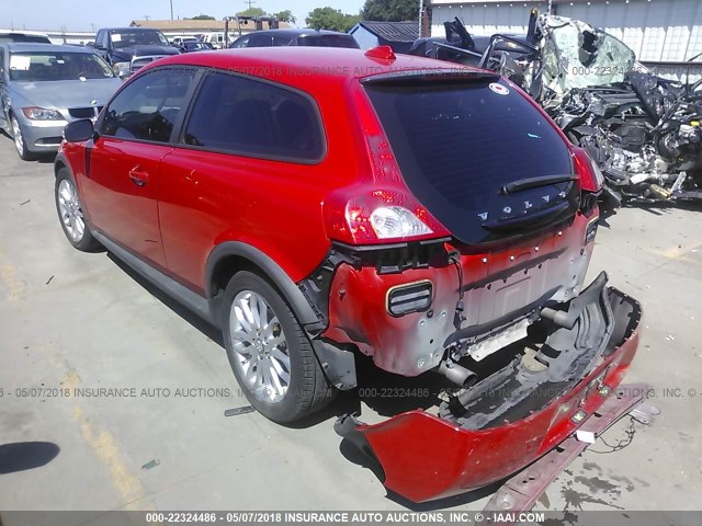 YV1MK672992145362 - 2009 VOLVO C30 T5 RED photo 3