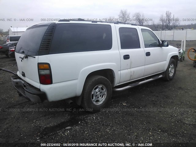 1GNFK16Z66J147790 - 2006 CHEVROLET SUBURBAN K1500 WHITE photo 4