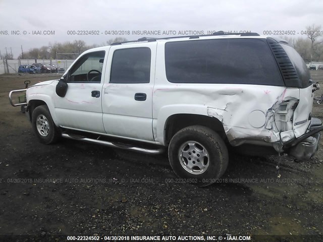 1GNFK16Z66J147790 - 2006 CHEVROLET SUBURBAN K1500 WHITE photo 6