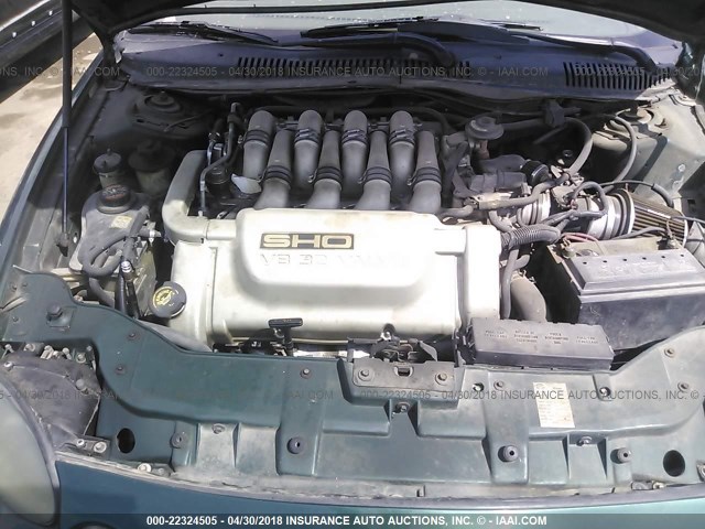 1FAFP54N1XA238765 - 1999 FORD TAURUS SHO GREEN photo 10