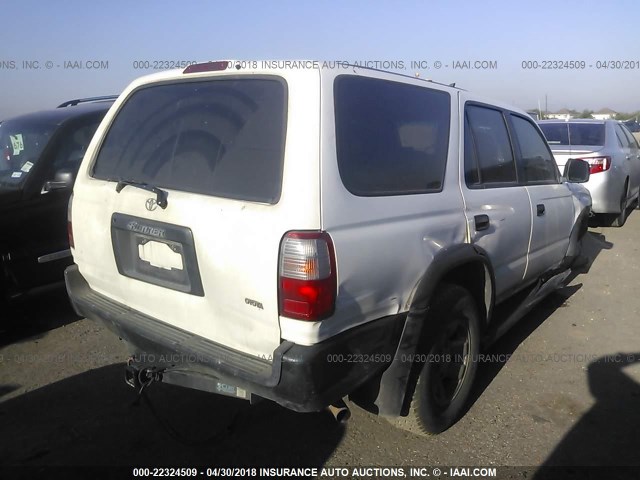 JT3GM84R4W0035065 - 1998 TOYOTA 4RUNNER WHITE photo 4