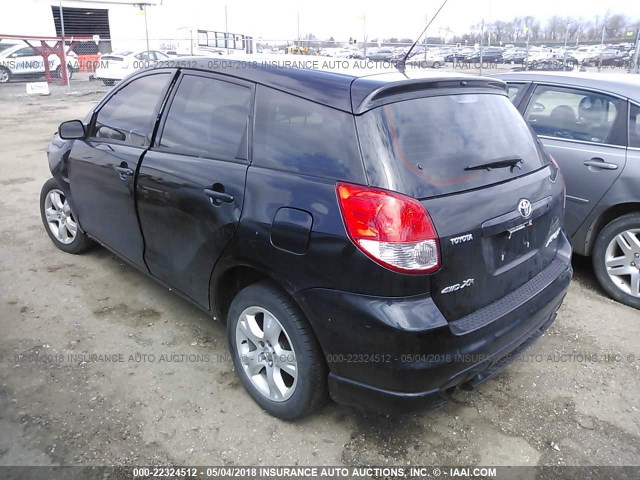 2T1LR32EX4C188597 - 2004 TOYOTA COROLLA MATRIX XR BLACK photo 3